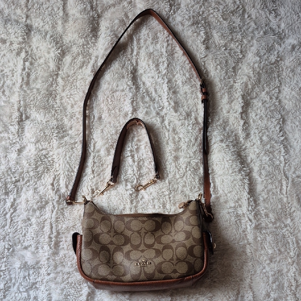 Coach Tan Signature Crossbody Bag